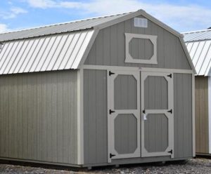 Painted Lofted Barns for sale or rent to own in Natchez MS by Blaylock Portable Buildings