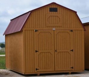 Treated wooden Lofted Barns for sale or rent to own in Natchez MS by Blaylock Portable Buildings