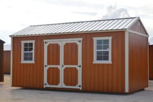 Urethane side utility building for sale or rent to own in Natchez MS by Blaylock Portable Buildings