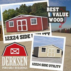 Best Value Wood Buildings for sale or rent to own in Natchez MS by Blaylock Portable Buildings