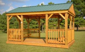 Cabanas and gazebos for sale or rent to own in Natchez MS by Blaylock Portable Buildings