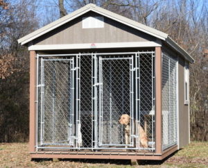 double Dog Kennels for sale or rent to own in Natchez MS by Blaylock Portable Buildings