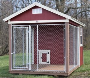 single Dog Kennels for sale or rent to own in Natchez MS by Blaylock Portable Buildings