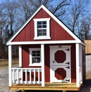 painted hideout playhouses for sale or rent to own in Natchez MS by Blaylock Portable Buildings