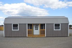 urethane side lofted barn cabins for sale or rent to own in Natchez MS by Blaylock Portable Buildings