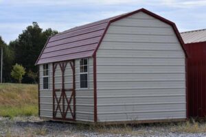 The Horizontal Metal Side Lofted Building for sale or rent to own in Natchez MS by Blaylock Portable Buildings