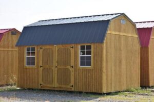 The Treated wood Side Lofted Building for sale or rent to own in Natchez MS by Blaylock Portable Buildings